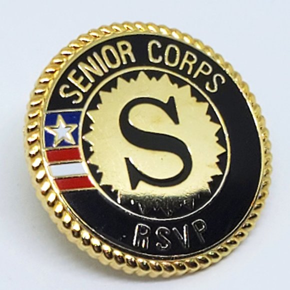 Senior Corps RSVP Lapel Pin Enamel Detail MARKED C. Sanders - Picture 3 of 9